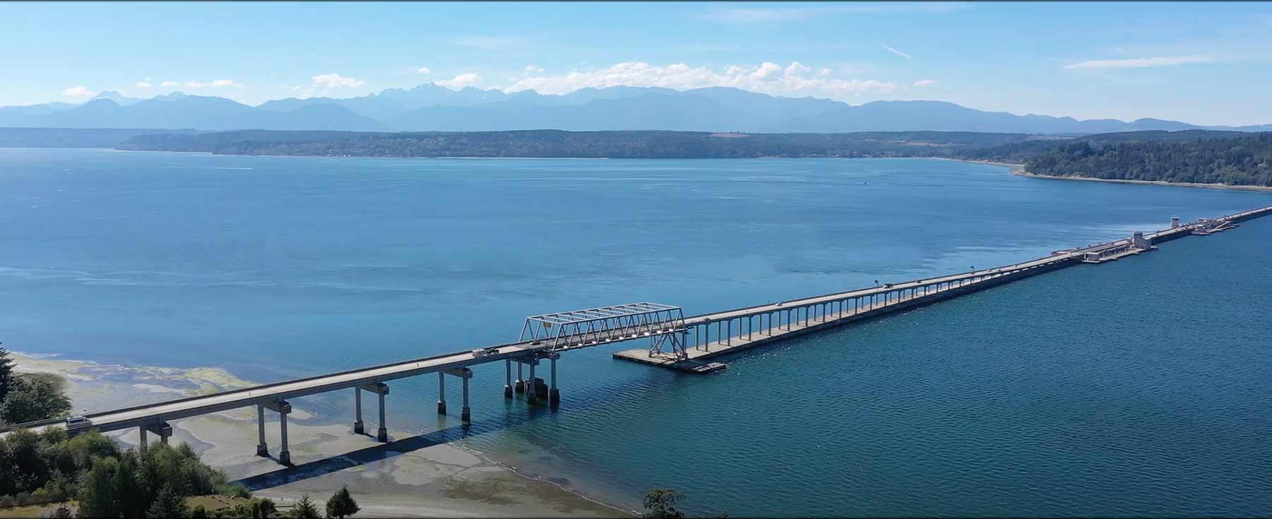 Hood Canal Bridge in Port Ludlow WA